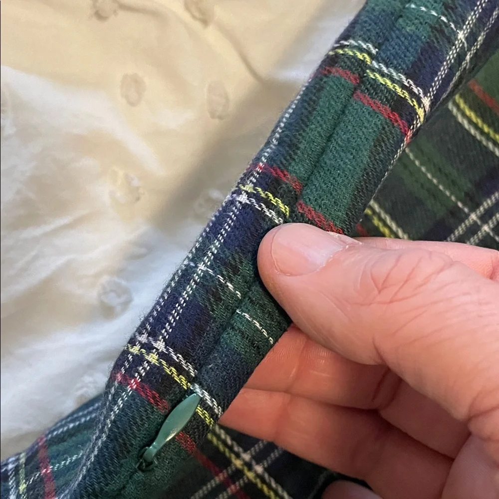 Miulee Plaid flannel Pillow Covers new green set of two